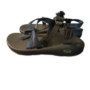 Chaco Z2 Classic Black Blue Adjustable Straps Mens Sz 11 (see description)